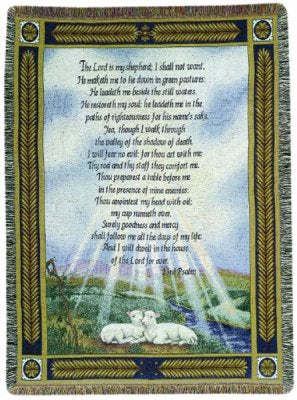 Psalm 23, Cotton Throw