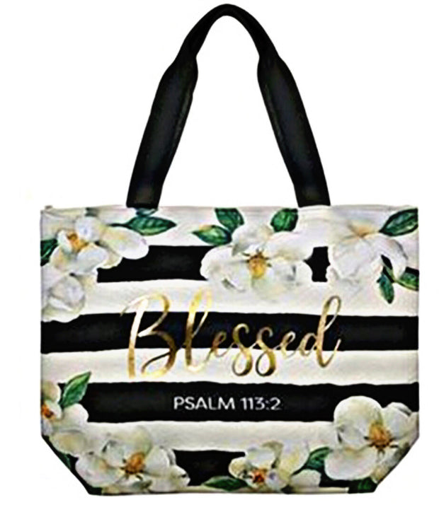 Blessed Large Canvas Tote Bag