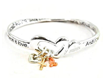 Faith, Hope, Love Mobius Bracelet
