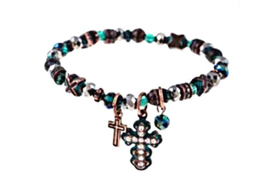 Blessed Beaded Bracelet with Charms