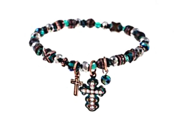 Blessed Beaded Bracelet with Charms