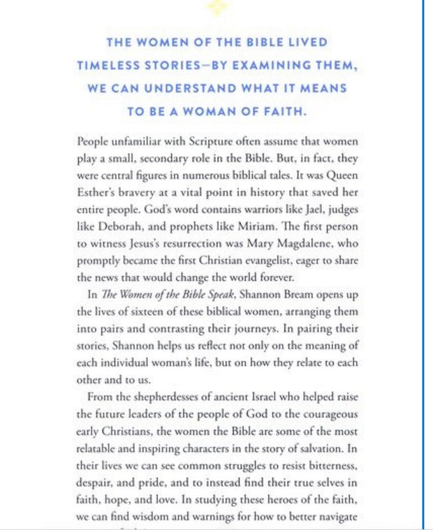 The Women of the Bible Speak: The Wisdom of 16 Women and Their Lessons for Today