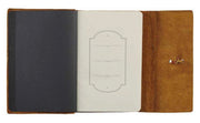 Wings Like Eagles Journal, Genuine Leather, tan with Wrap Closure