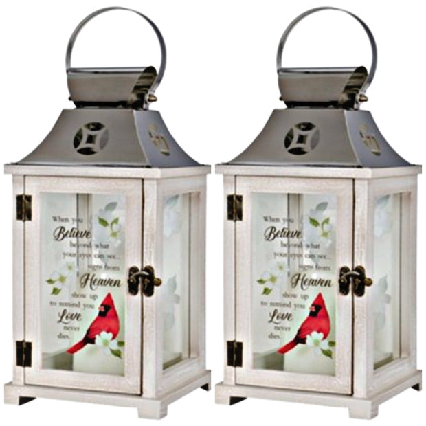 When You Believe Beyond What You can See... Signs From Heaven Show Up, Cardinal, Lantern