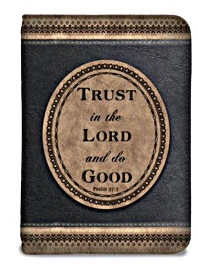 Trust in the Lord Zippered Journal, Brown and Black