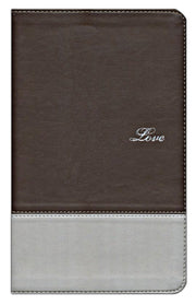 NIV Couples' Devotional Bible, Italian Duo-Tone, Chocolate/Silver