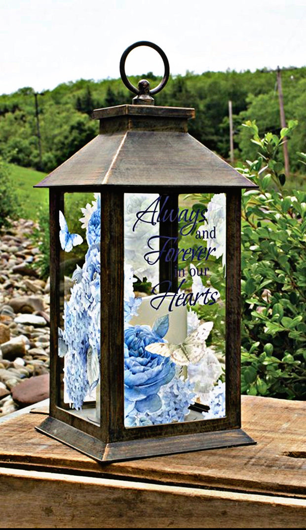 ALWAYS AND FOREVER IN OUR HEARTS LANTERN