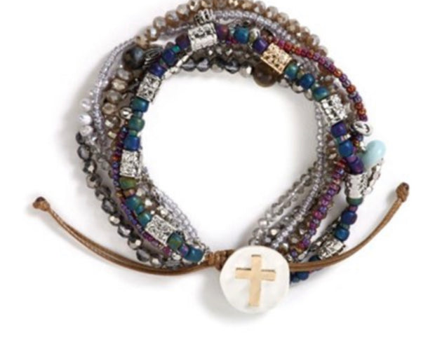 Your Journey Prayer Bracelet, Gray