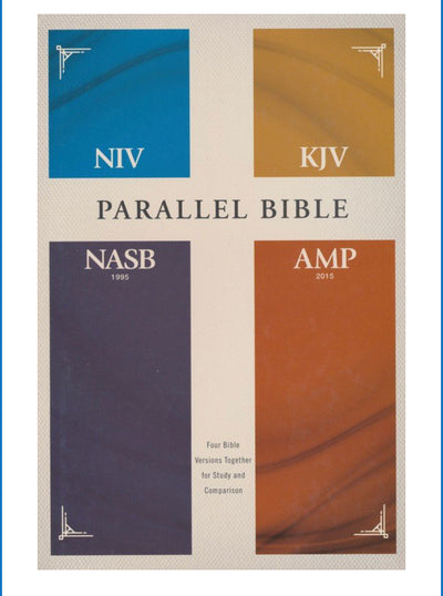 NIV, KJV, NASB, Amplified Parallel Bible--hardcover