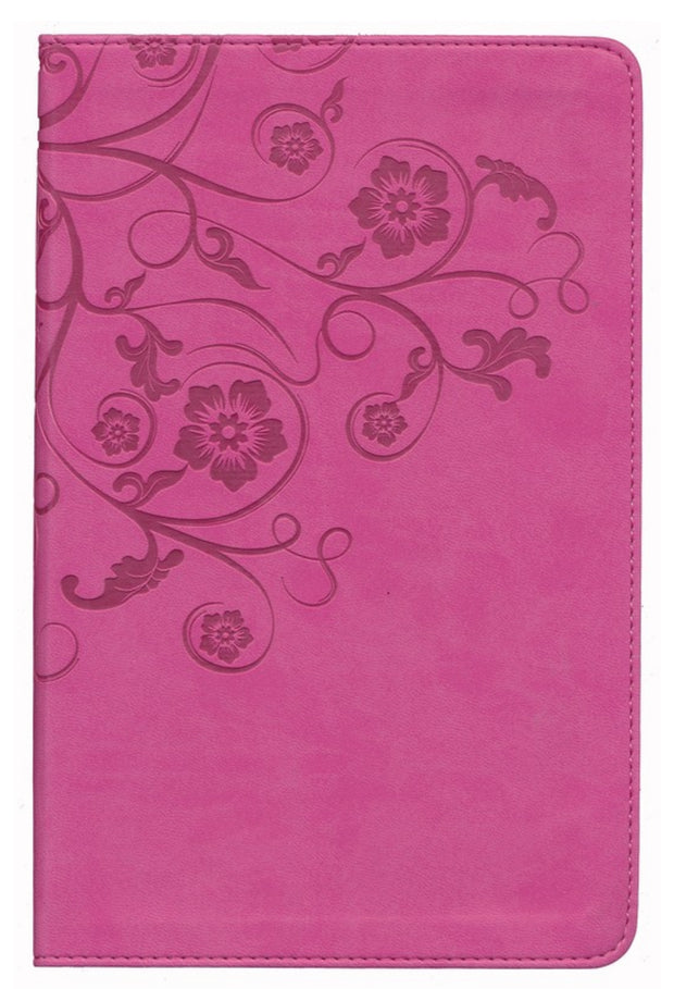 NIV Women's Devotional Bible, Italian Duo-Tone, Raspberry