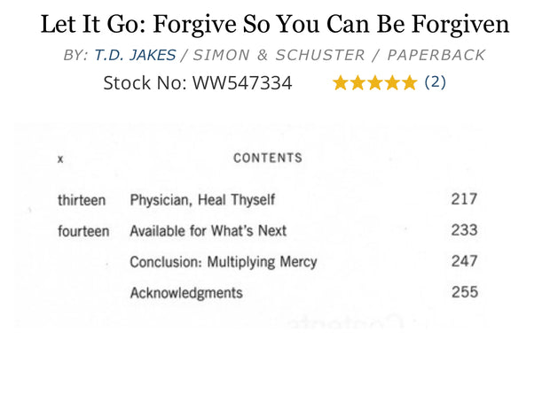 Let It Go: Forgive So You Can Be Forgiven