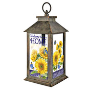 Welcome To Our Home Sunflower Lantern