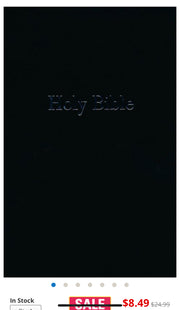 NIV Large-Print Personal-Size Reference Bible--imitation leather, black