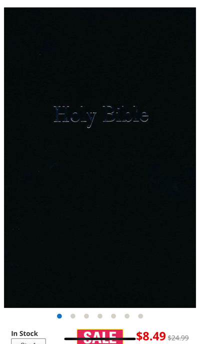 NIV Large-Print Personal-Size Reference Bible--imitation leather, black