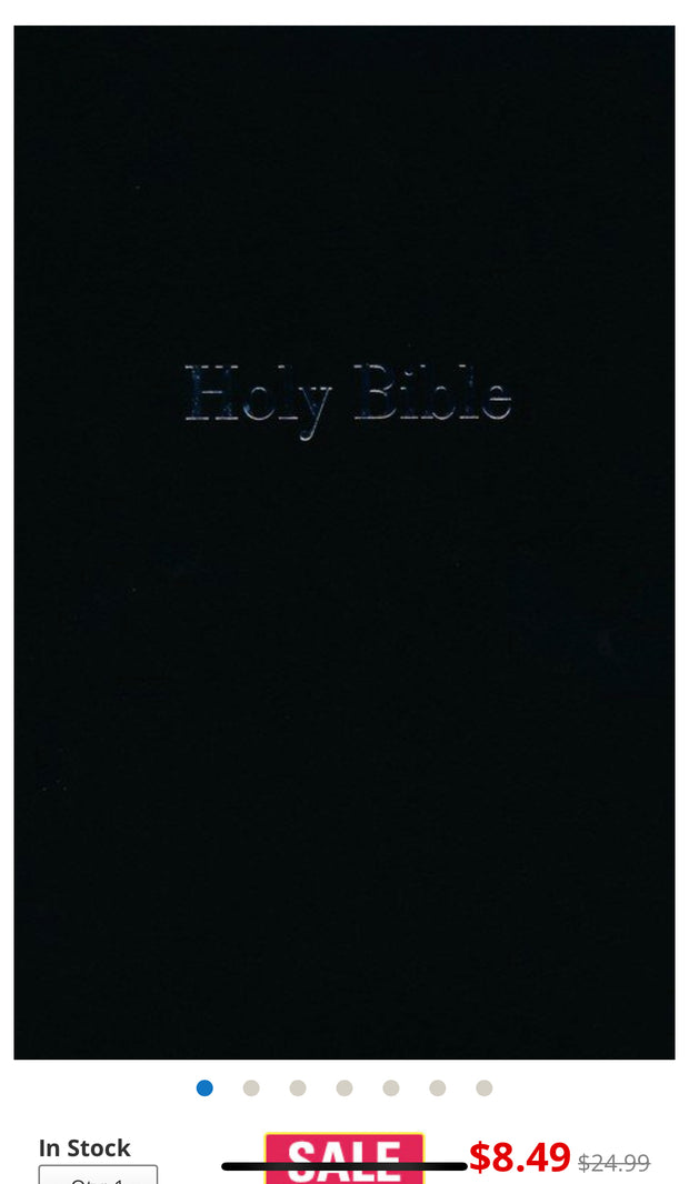 NIV Large-Print Personal-Size Reference Bible--imitation leather, black
