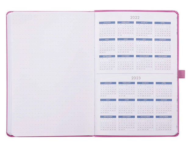 Faux Leather Undated Strauss Planner, Pink