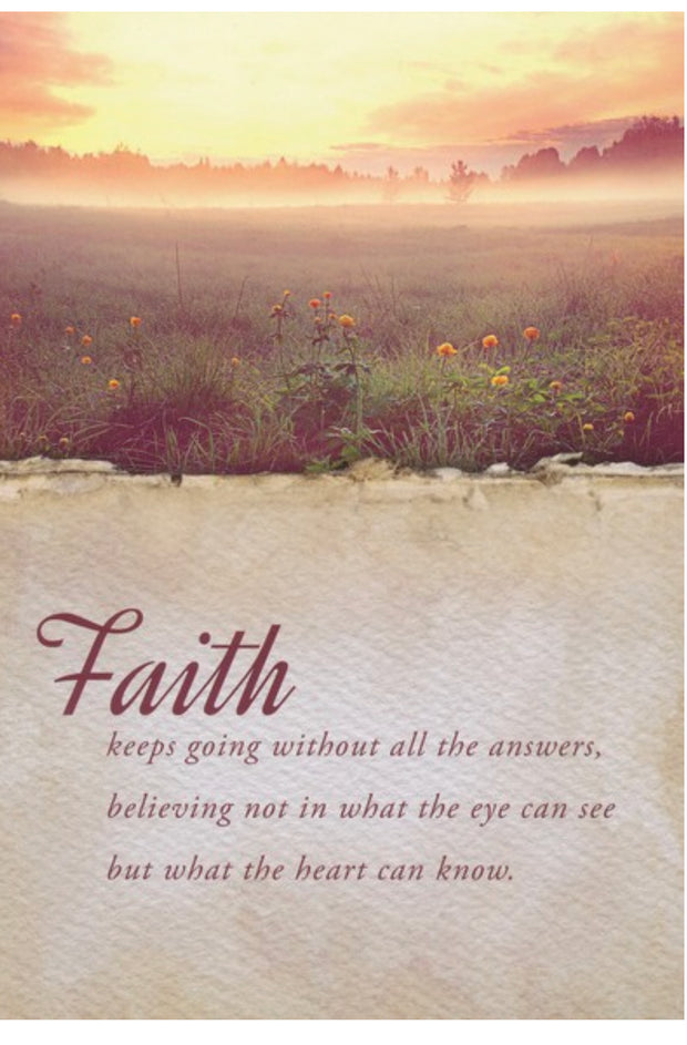Trusting In Him (KJV) Box of 12 Empathy Cards