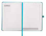 Faux Leather Undated Baxter Planner, Teal