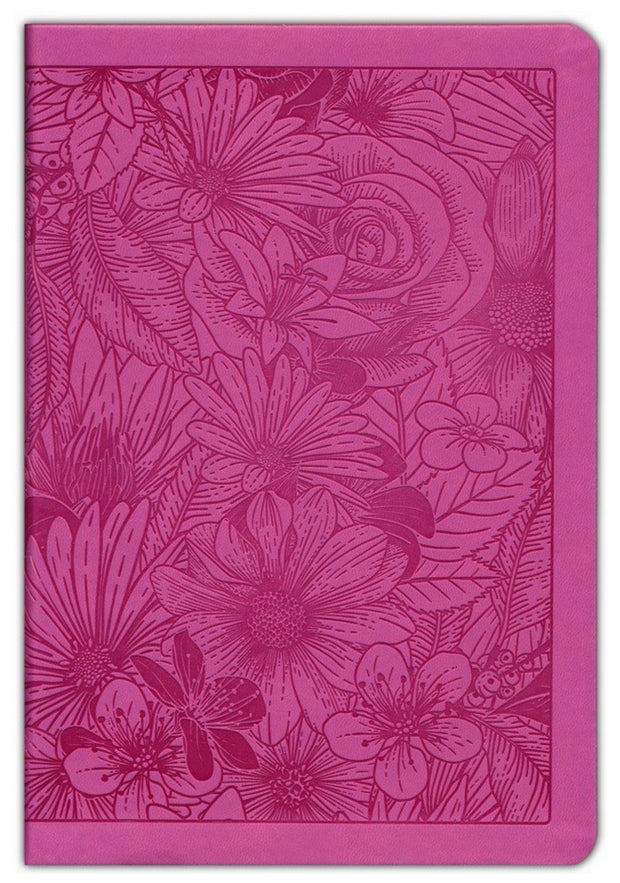 NLT Large-Print Premium Value Thinline Bible, Filament Enabled Edition--soft leather-look, pink