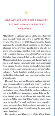 The Mothers and Daughters of the Bible Speak: Lessons on Faith from Nine Biblical Families