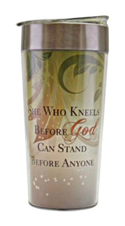 She Who Kneels Travel Mug