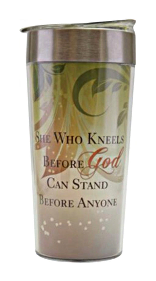 She Who Kneels Travel Mug