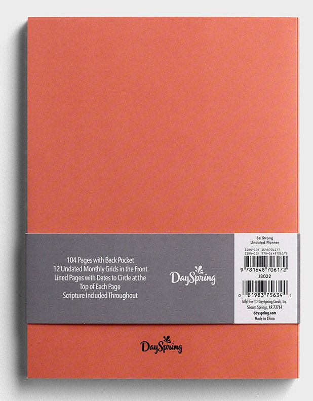 2023 UNDATED BE STRONG PLANNER