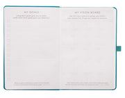 Faux Leather Undated Baxter Planner, Teal
